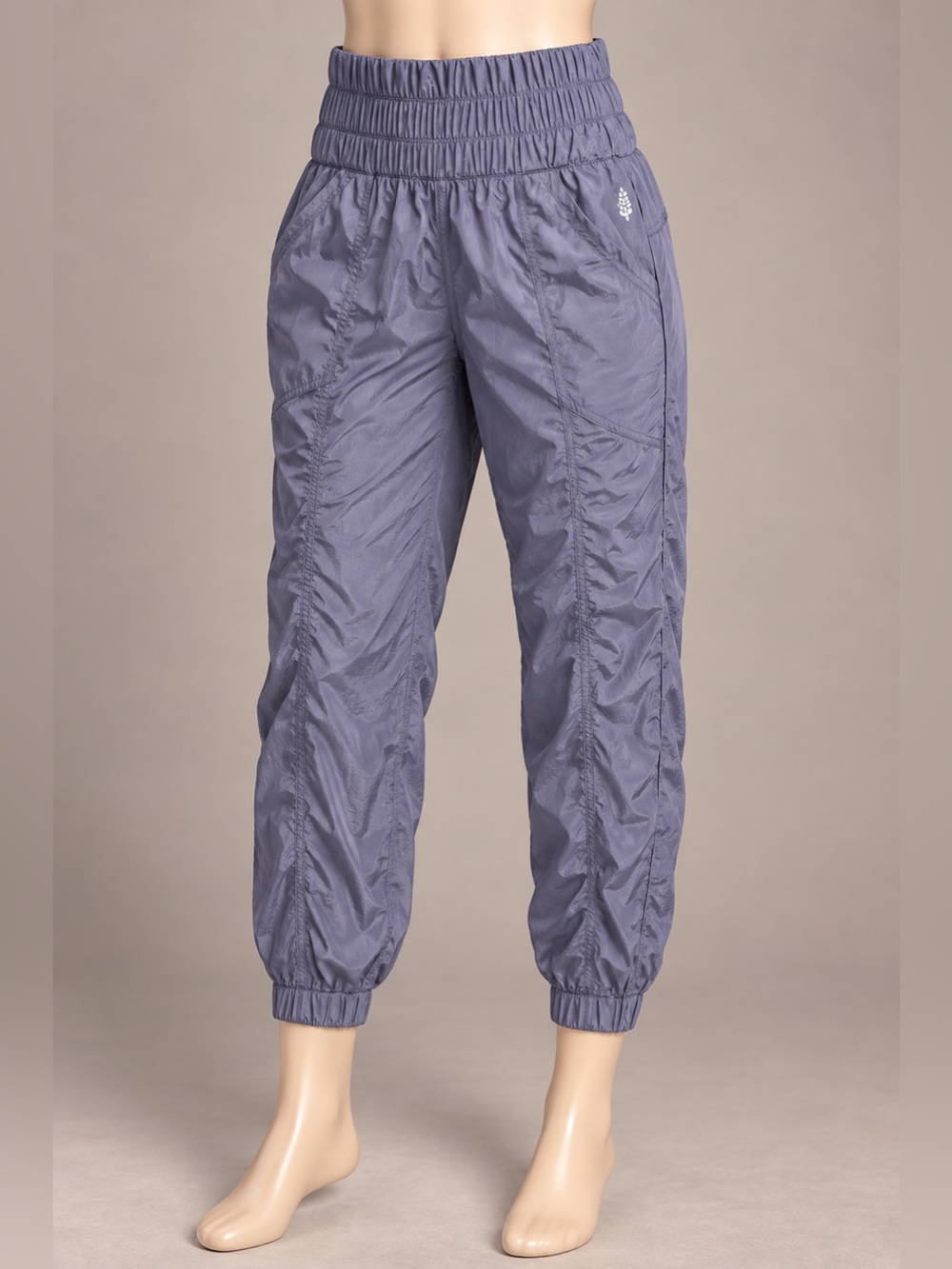 FP Movement Free People The Way Home Jogger L Silver Gray High Rise 25” Inseam